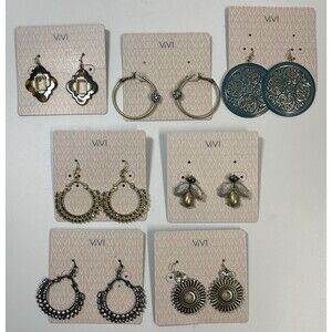ViVl 7 Piece All Different All New Earring Lot